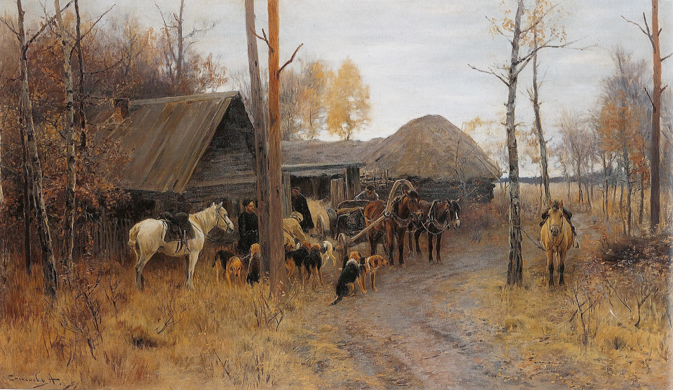 Алексей Степанович Степанов (1858-1923). У лесной сторожки . 1899