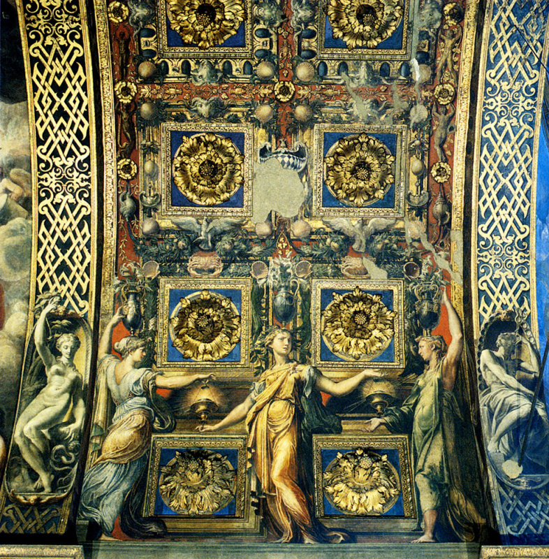 Франческо Пармиджанино. Внутренний свод храма Санта-Мария-делла-Стекката с "Тремя девами мудрыми"