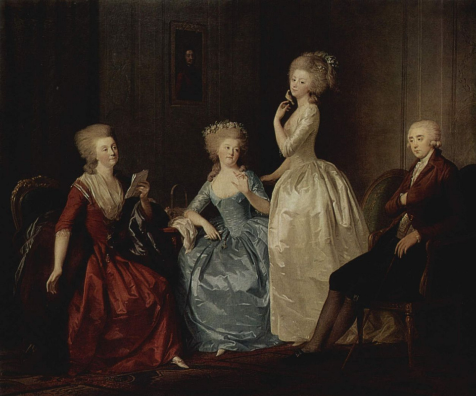 Иоганн Генрих Вильгельм Тишбейн. Портрет княгини Салтыковой с семьей