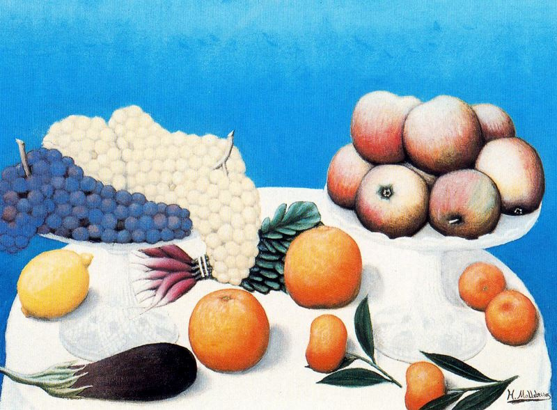 Хигинио Маллебрера. Виноград и фрукты