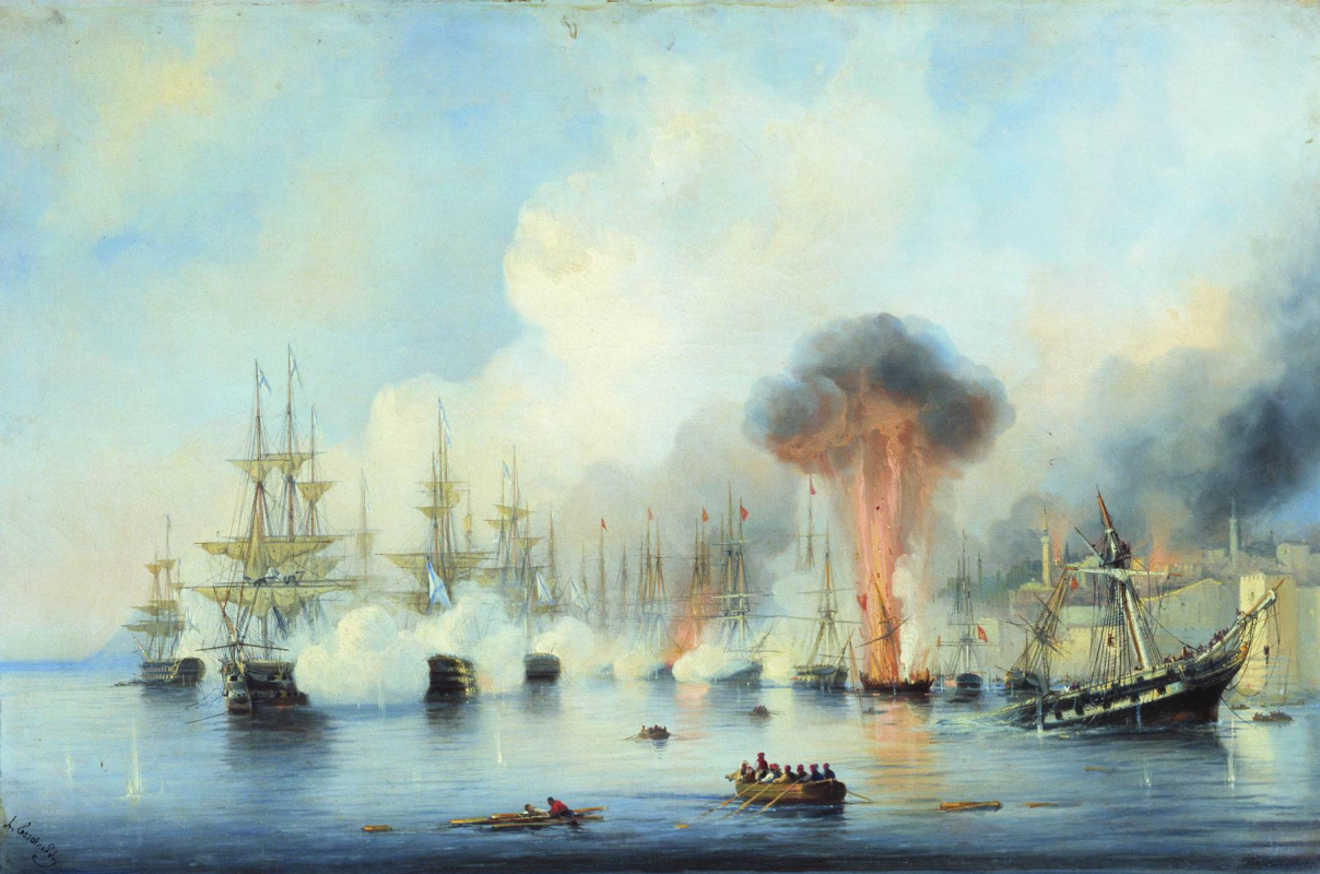 Алексей Петрович Боголюбов. Синопский бой 18 ноября 1853 года