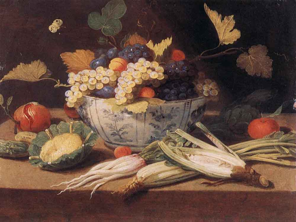Ян ван Кессель Старший. Натюрморт с овощами