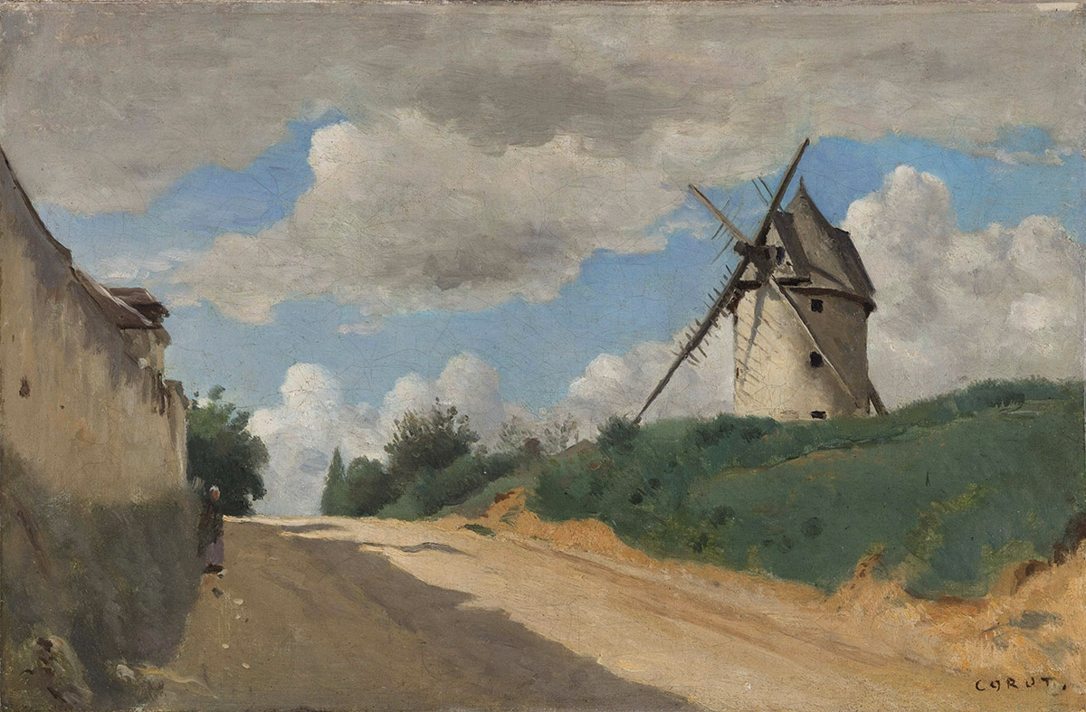 Камиль Коро. Ветряная мельница на Кот-де-Пикардия, близ Версаля