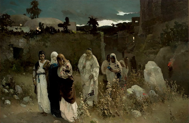 Вильгельм Александрович Котарбинский. Возвращение с Голгофы. Мария у могилы Христа