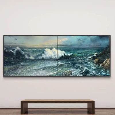 Ксения Кит. Морская рапсодия, от гребня к штилю. Диптих. Ксения Кит. Морская рапсодия, от гребня к штилю. Диптих.