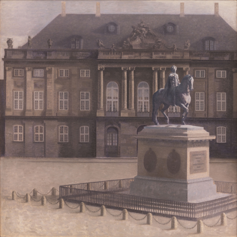 Вильгельм Хаммерсхёй. Амалиенборгская площадь, Копенгаген